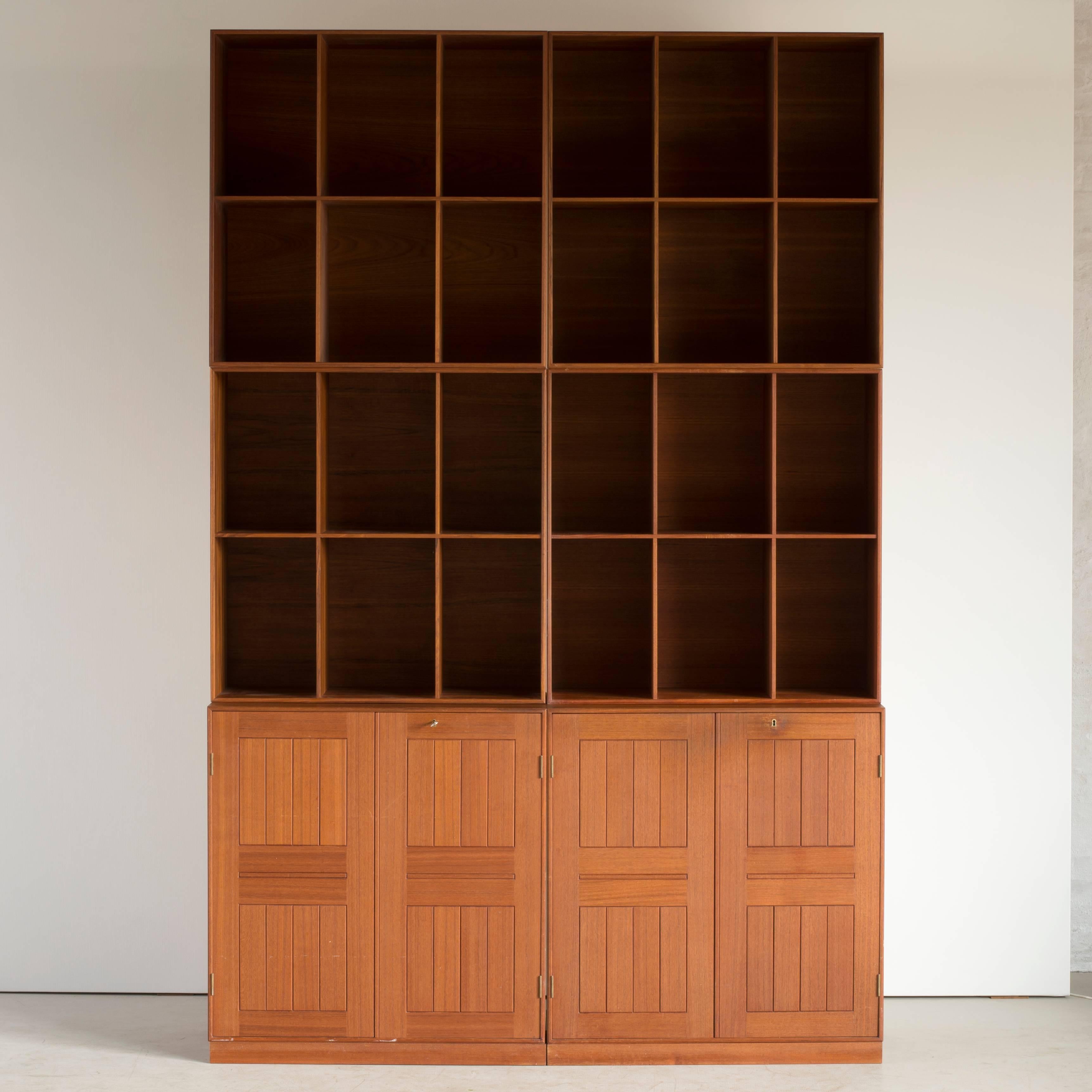 Danish Mogens Koch Cabinets and Bookcases in Teak for Rud. Rasmussen