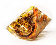 JIMMIZ MAREA Contemporary Organic Multicolor Glass Centerpiece Sculpture