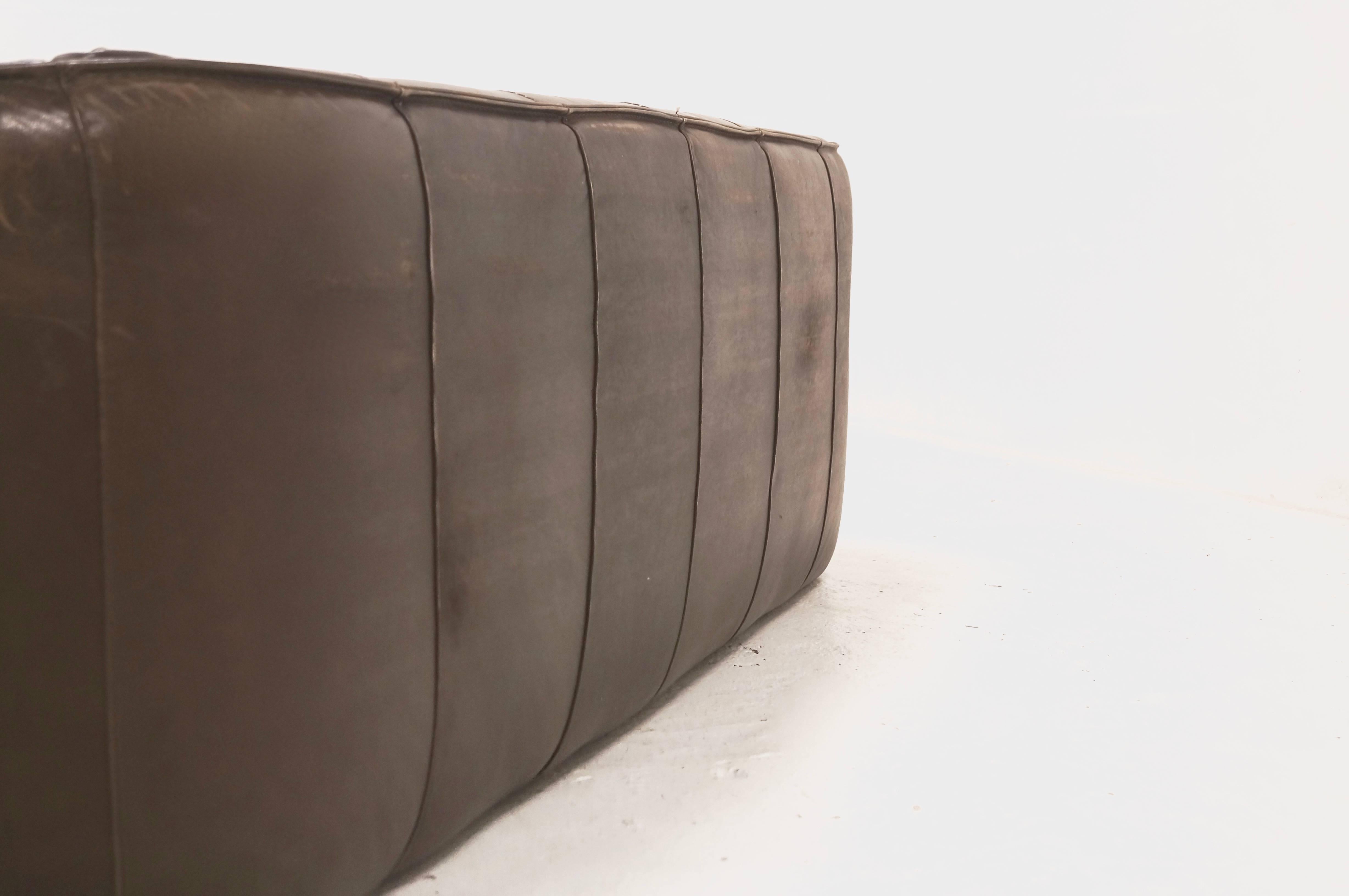 Mid-Century Montis 'Andes' 3, 5-Seat Leather Lounge Sofa by Gerard Van Den Berg 4