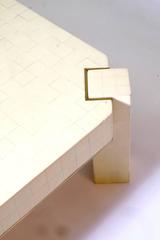 Square Coffee Table in Warthog Tooth, circa 1970