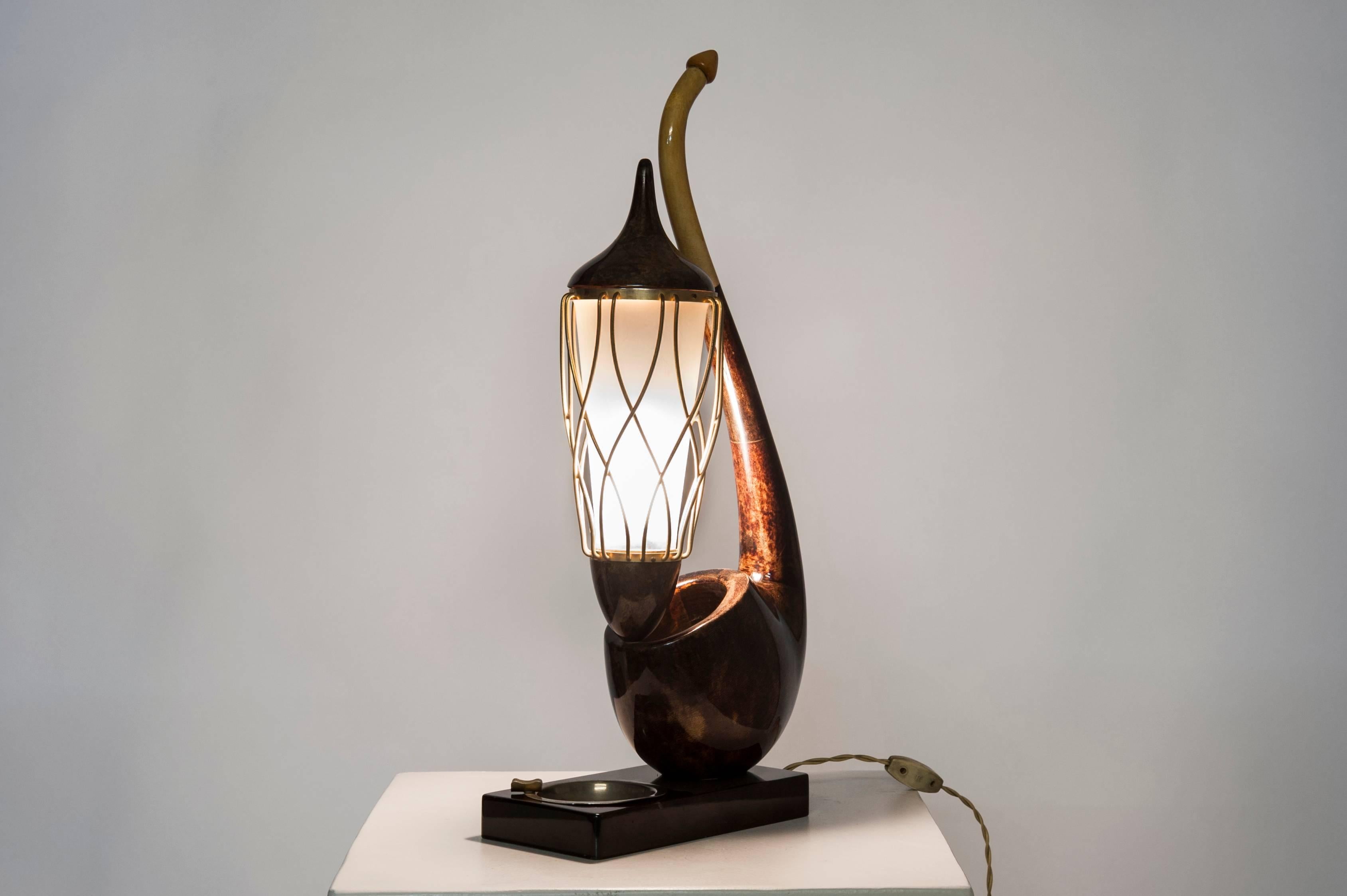 Metal Table Lamp by Aldo Tura 