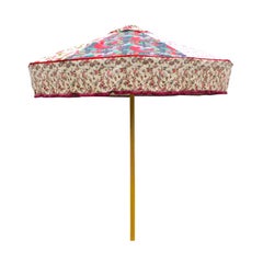 Pink Designer Floral Sun Umbrella in Vintage Fabrics