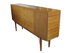 Unique Vintage Wooden Sideboard and Display Case, 1960s