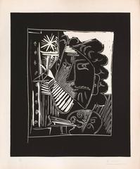 Pablo Picasso, Le Peintre à La Palette, Painter with His Palette, 1963