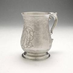 Early American Antique Silver Cann