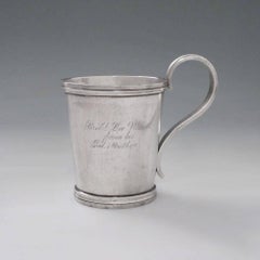 Early San Antonio, Texas Silver Mug by Bell & Bros