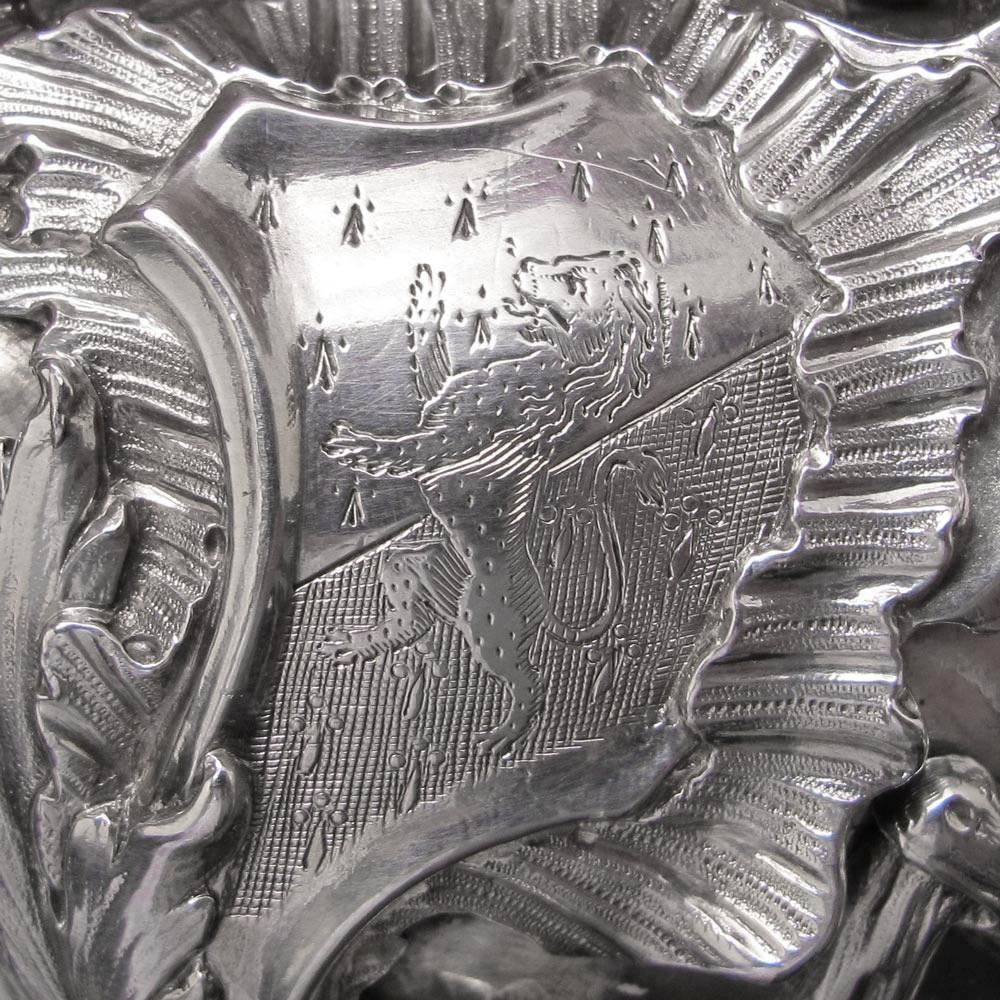 London, 1736, by Christian Hillan.

A remarkable soup tureen by one of the more enigmatic and idiosyncratic silversmiths working in London in the reign of George II. Grimwade assumes he was an immigrant and there was quite a bit of uncertainty