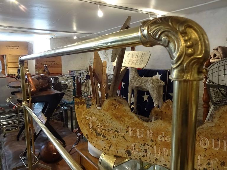 French Brass Clothes Rack at 1stDibs