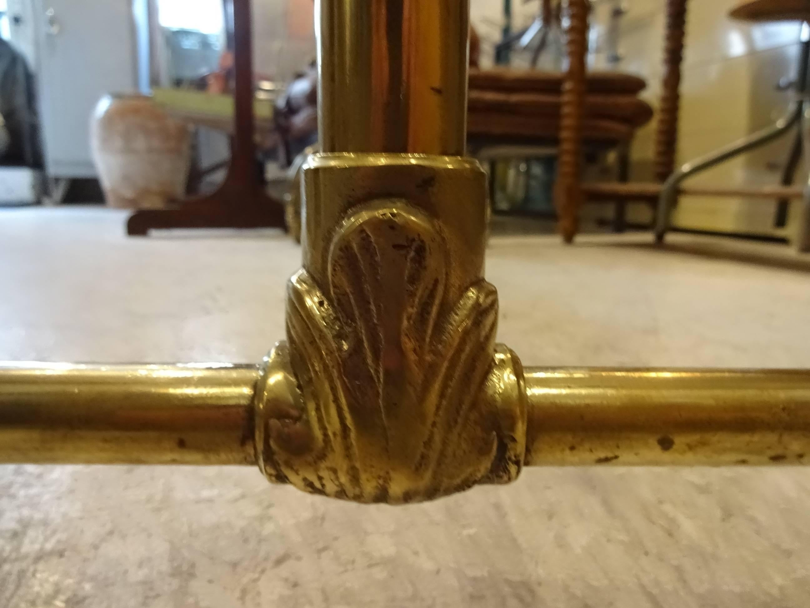 vintage brass clothes rail