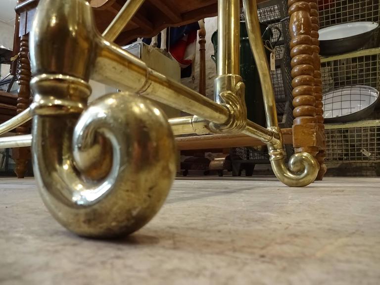 French Brass Clothes Rack For Sale at 1stdibs