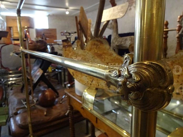 French Brass Clothes Rack For Sale at 1stdibs