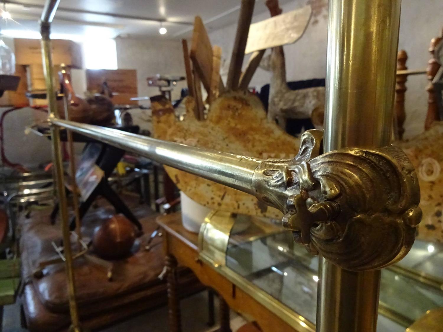 French Brass Clothes Rack For Sale at 1stdibs