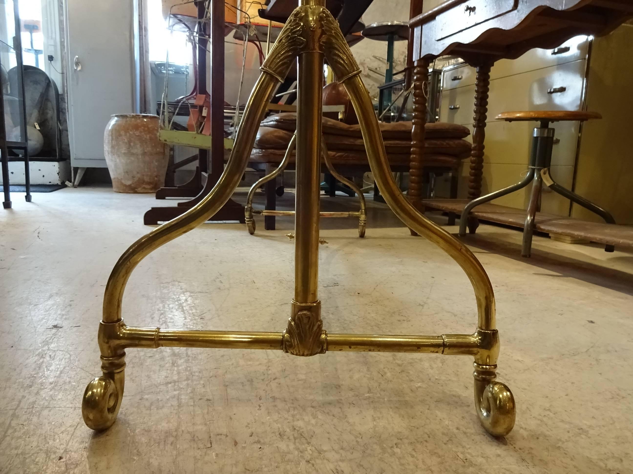 20th Century French Brass Clothes Rack