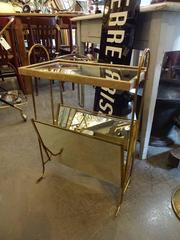French Mirrored Side Table