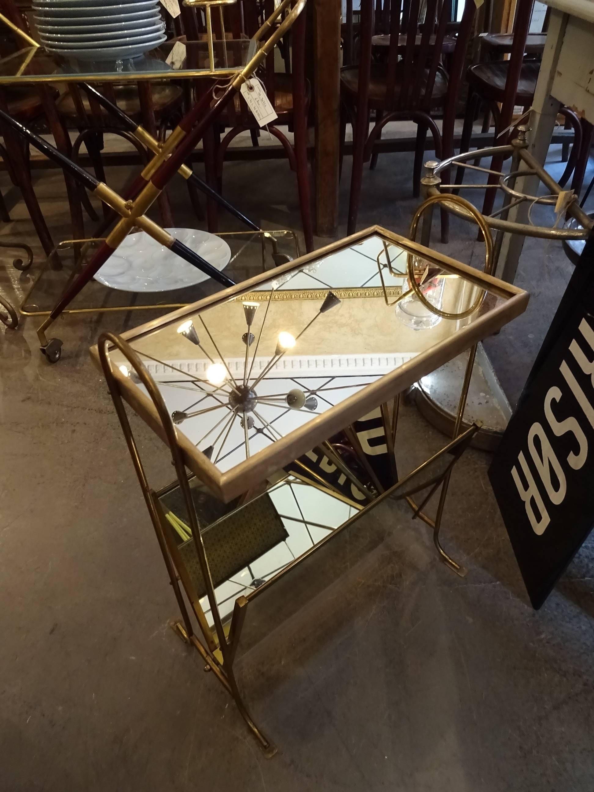 Other French Mirrored Side Table
