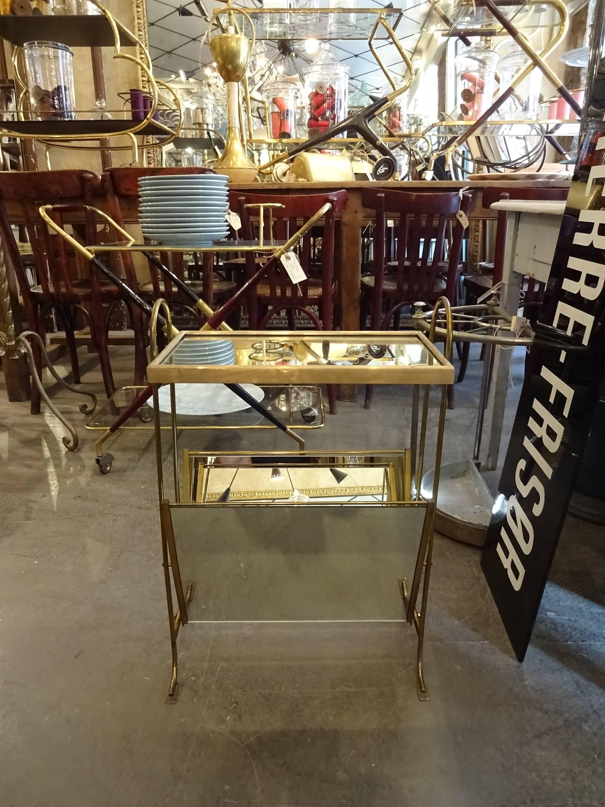 French Mirrored Side Table In Good Condition In Copenhagen K, DK