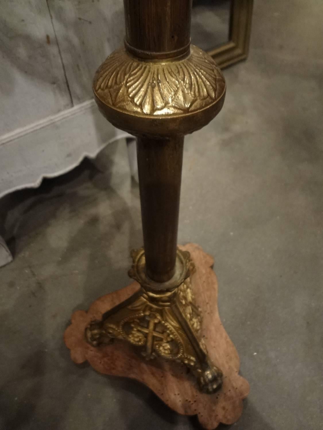 French 19th Century Gilt Bronze Candelabra 2
