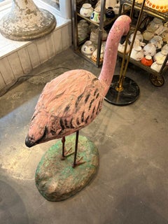 Enchanting Outdor Ornament-Flamingo Figurine 1970s France