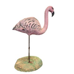 Enchanting Outdor Ornament-Flamingo Figurine 1970s France