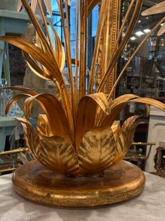 Hans Kögl Gilt Floor Lamp, 1960-1970s