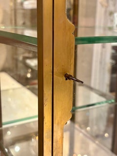 Brass Vitrine Cabinet, by Siégel & Hommey Paris