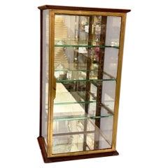 Brass Vitrine Cabinet, by Siégel & Hommey Paris