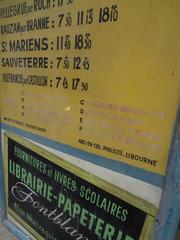 French Bus Stop Sign