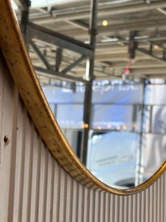 Italian Mid-Century Brass Mirror-Possible Pair