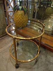 1950s French Brass Side Table