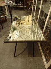 1950s French Mirror Coffee Table
