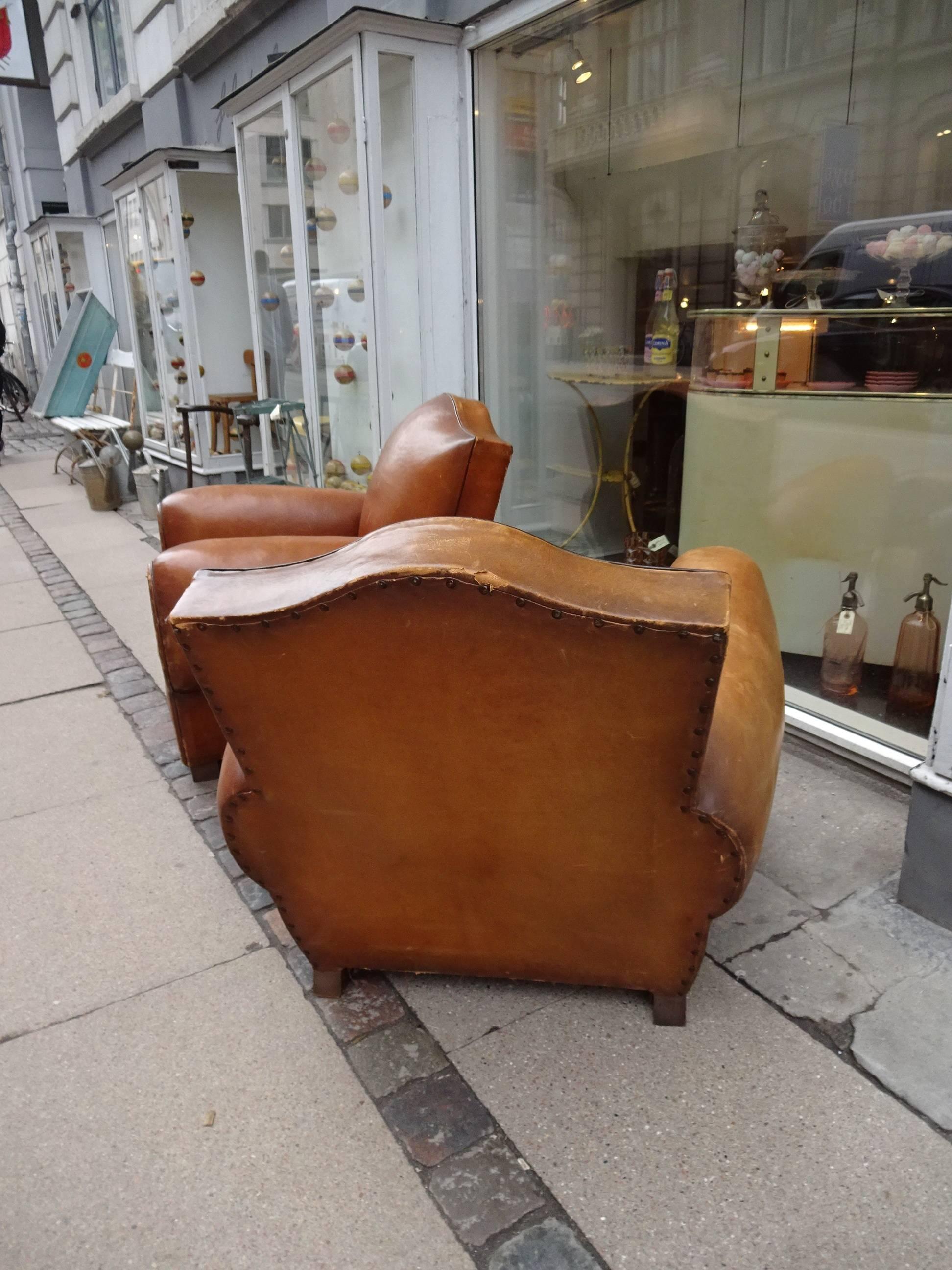 Other Early 20th Century Leather Club Chairs