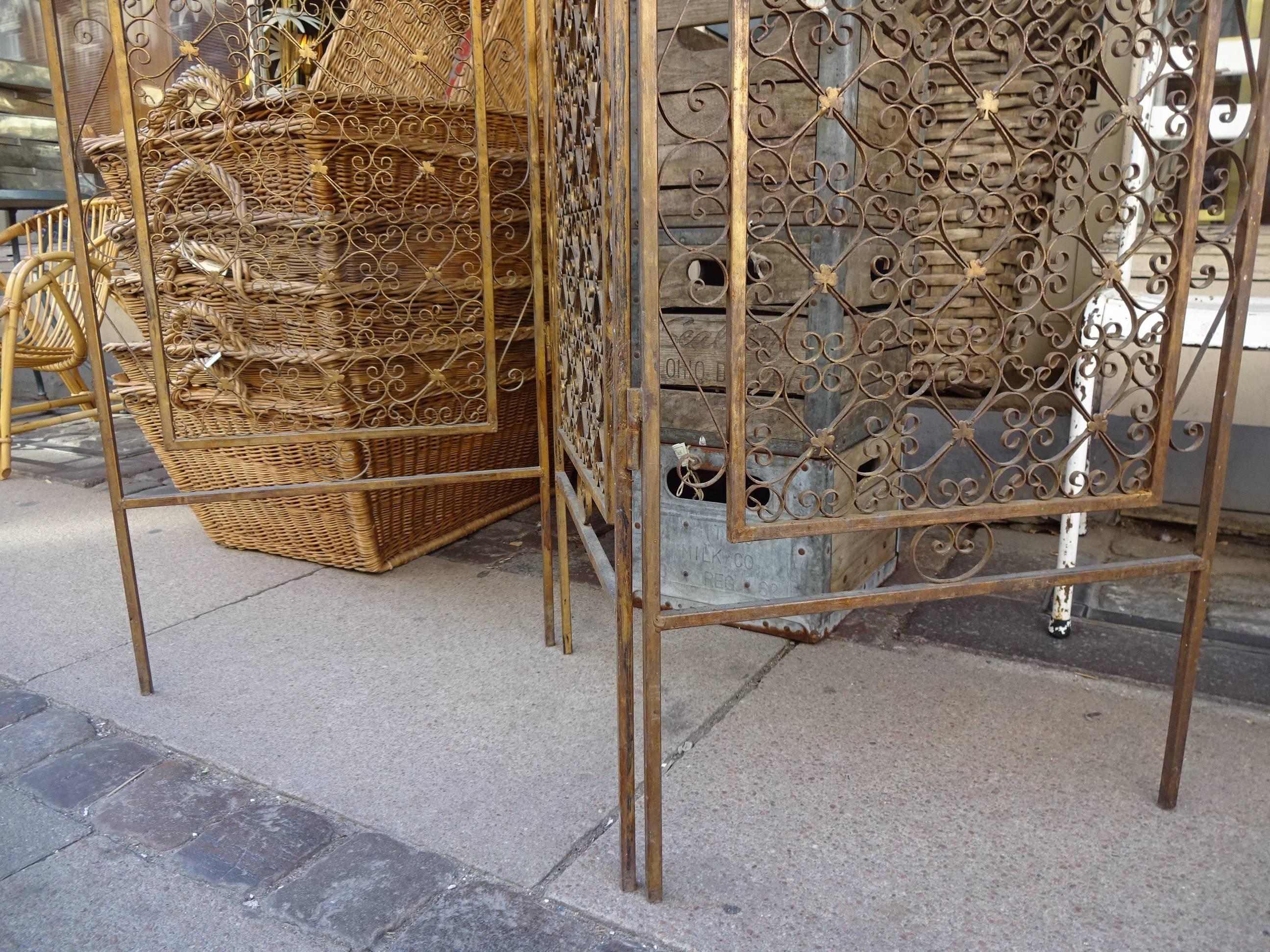 Gilt Metal Mid-20th Century French Screen Wall