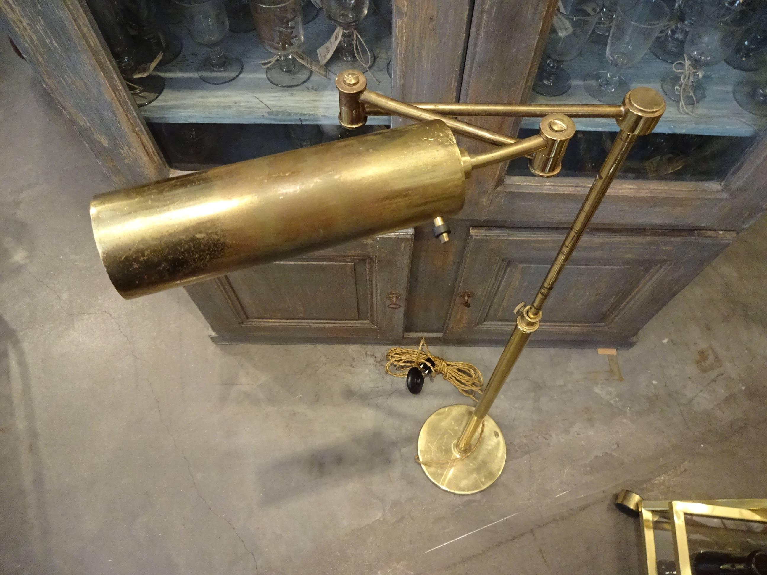 Mid-20th Century Brass Floor Lamp 1
