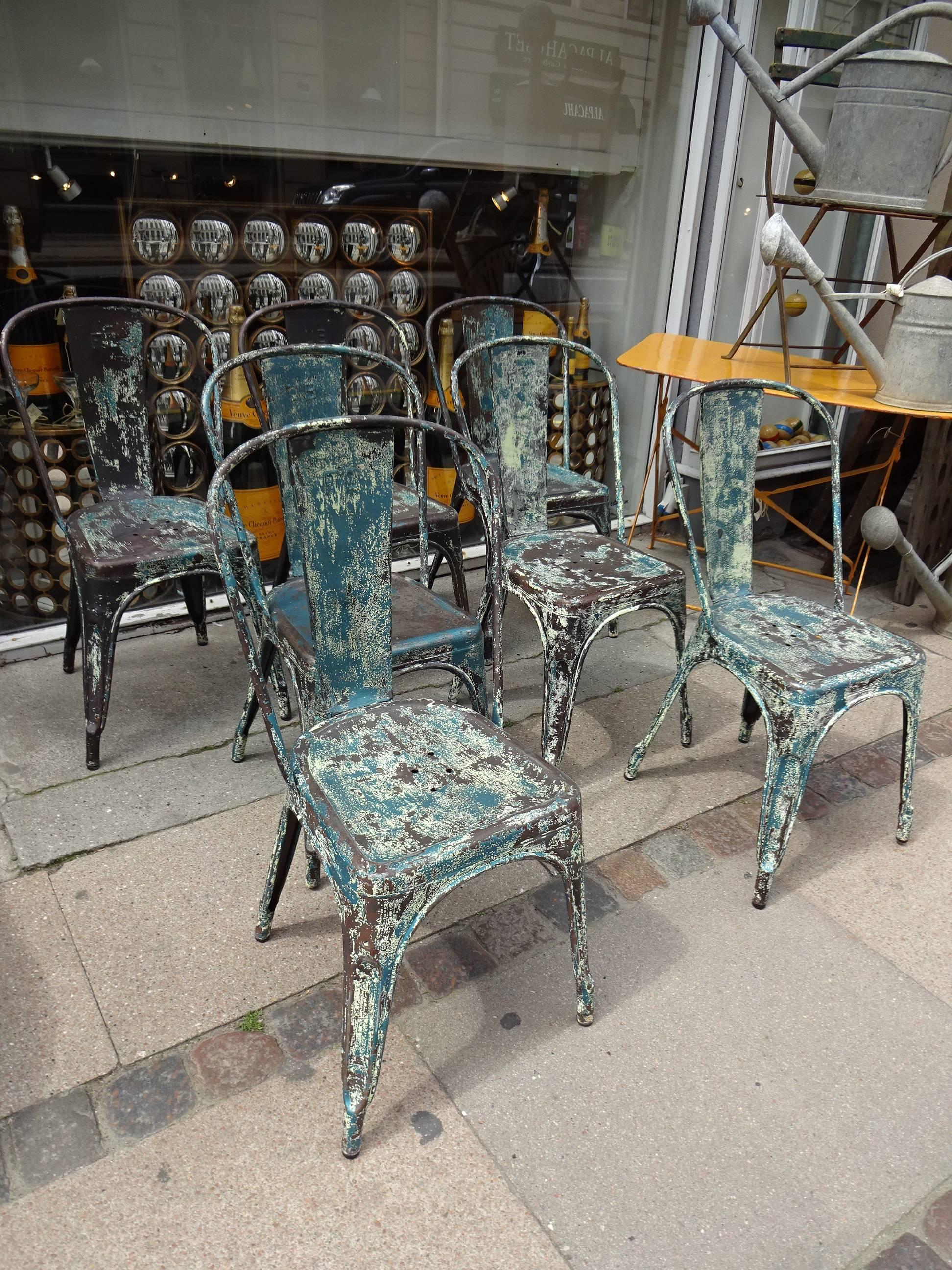 Other Vintage French Tolix Metal Chair