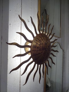 Mid-20th Century, French Sun Wall Lamp