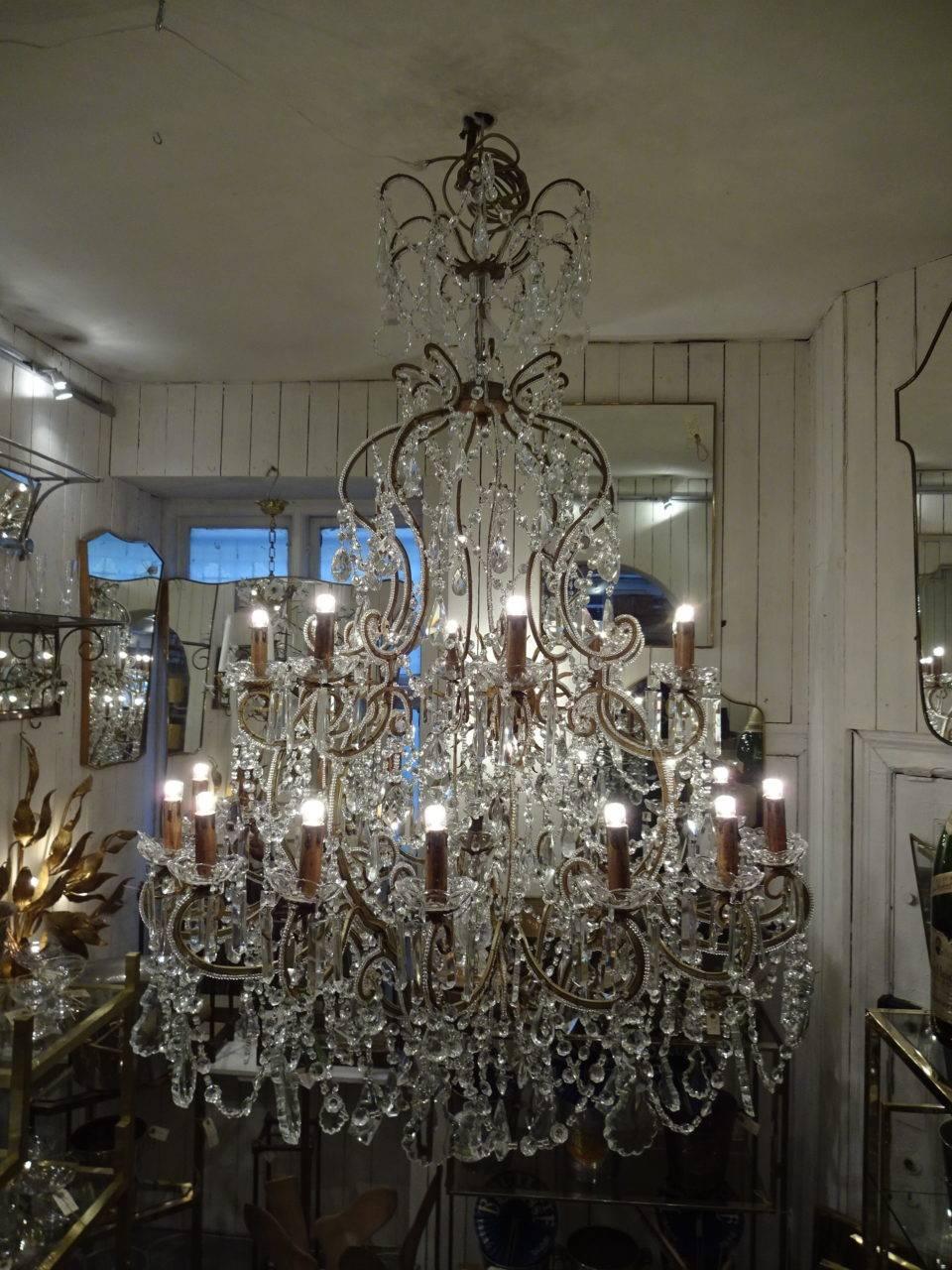 Metal Early 20th Century French Chandelier