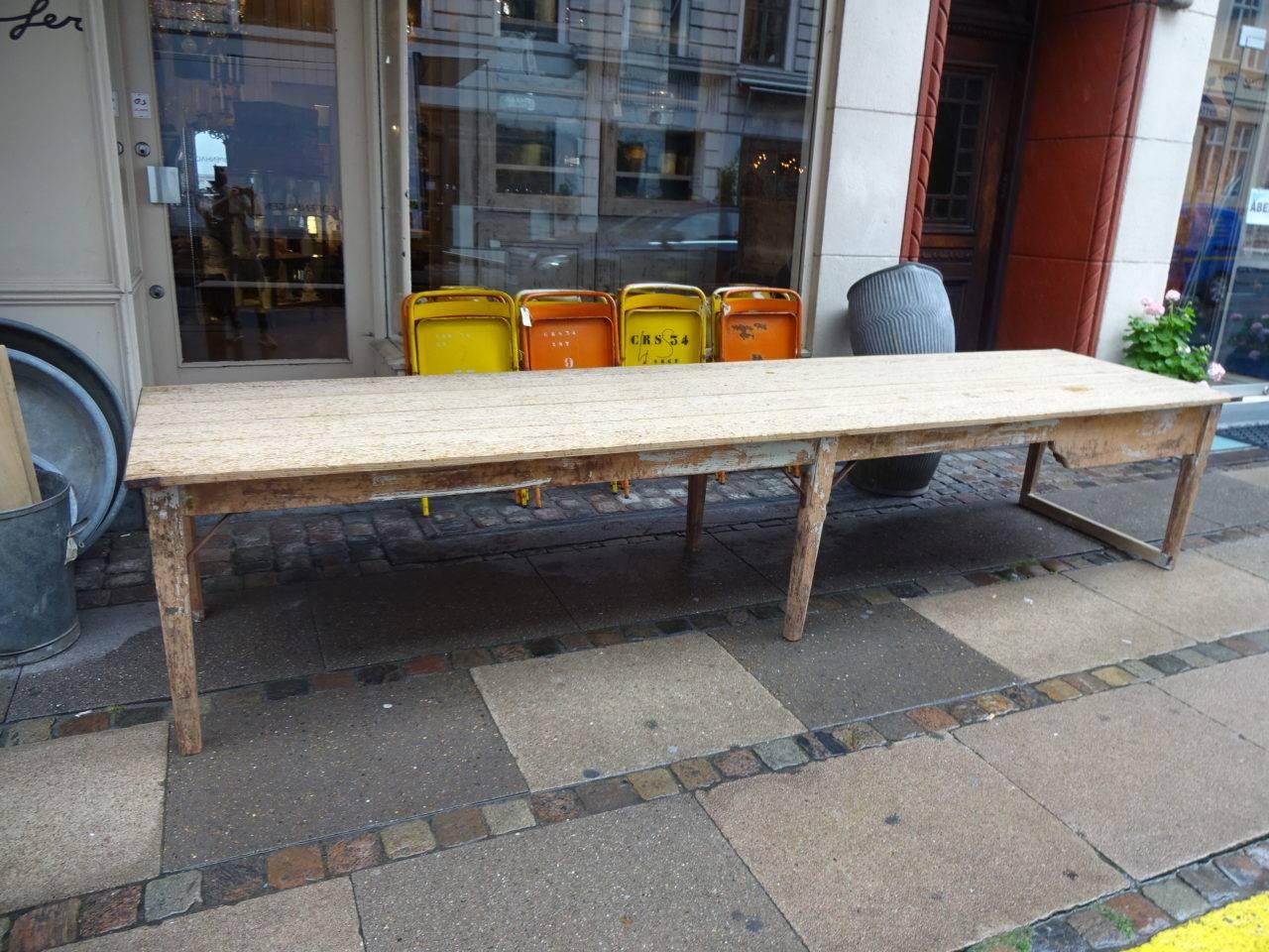 Other Late 19th Century Refectory Table and Bench