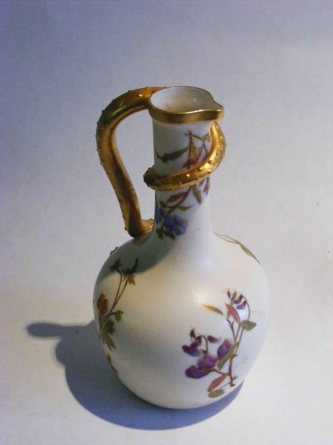 Late Victorian Royal Worcester Ewer 260 Design in Perfect Condition
