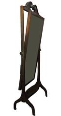Antique Edwardian Mahogany Full Length Cheval Mirror, circa 1910
