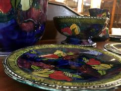 Rubens Ware S. Hancock & Sons Pomegranate Pattern Seven-Piece Set