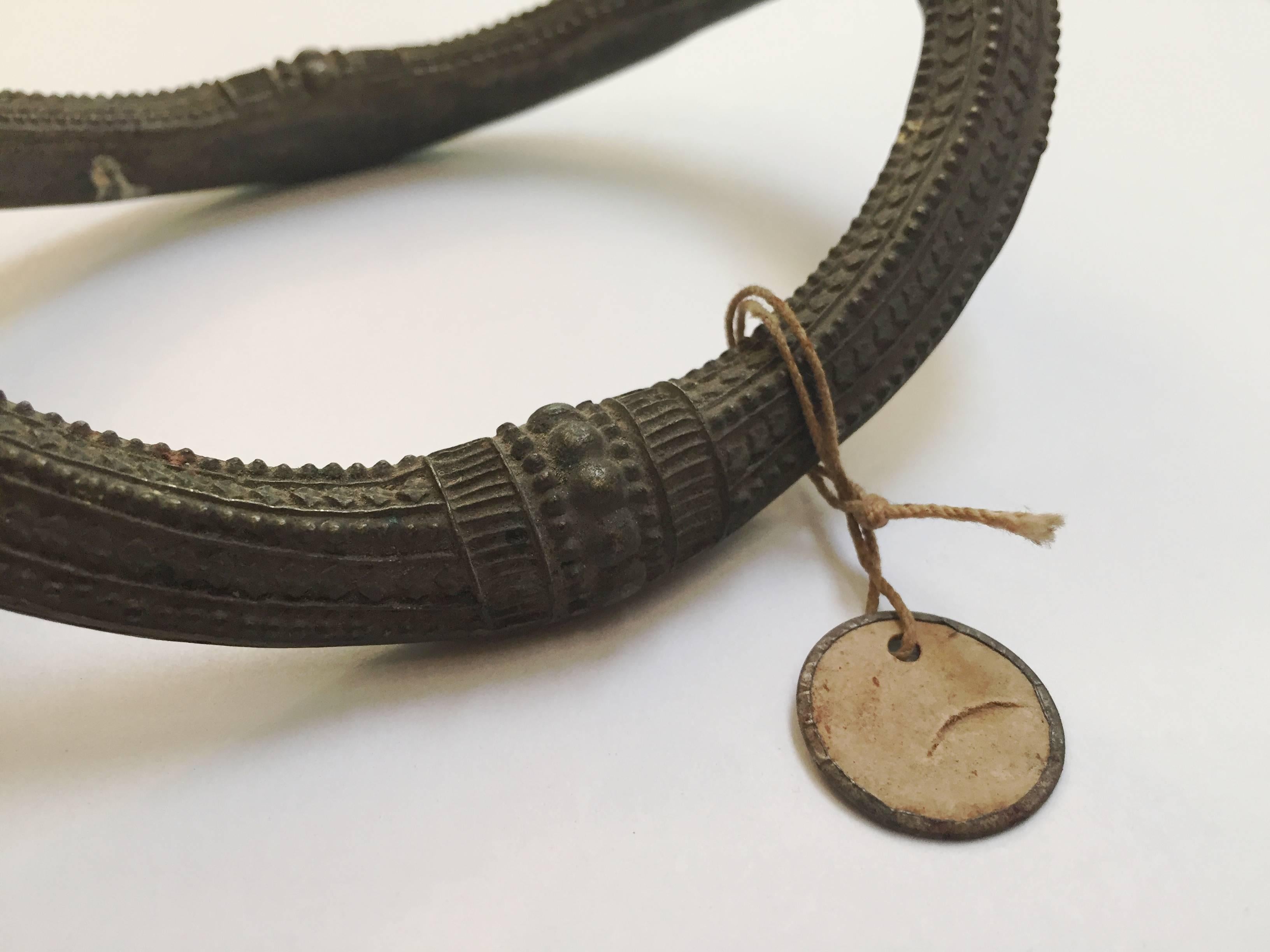 18th Century and Earlier Antique 18th Century African Anklet For Sale