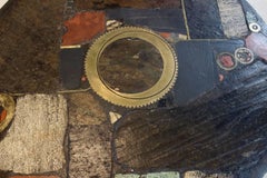 Brutalist Paul Kingma One-Off Ceramic and Brass Artwork Coffee Table, Holland 19