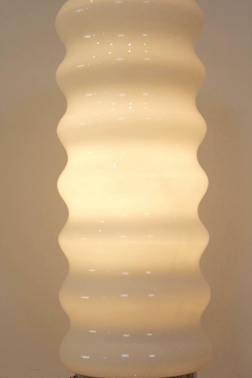 Sophisticated Large Carlo Nason Mazzega Glass Floor Lamp, Italy, 1970s 3