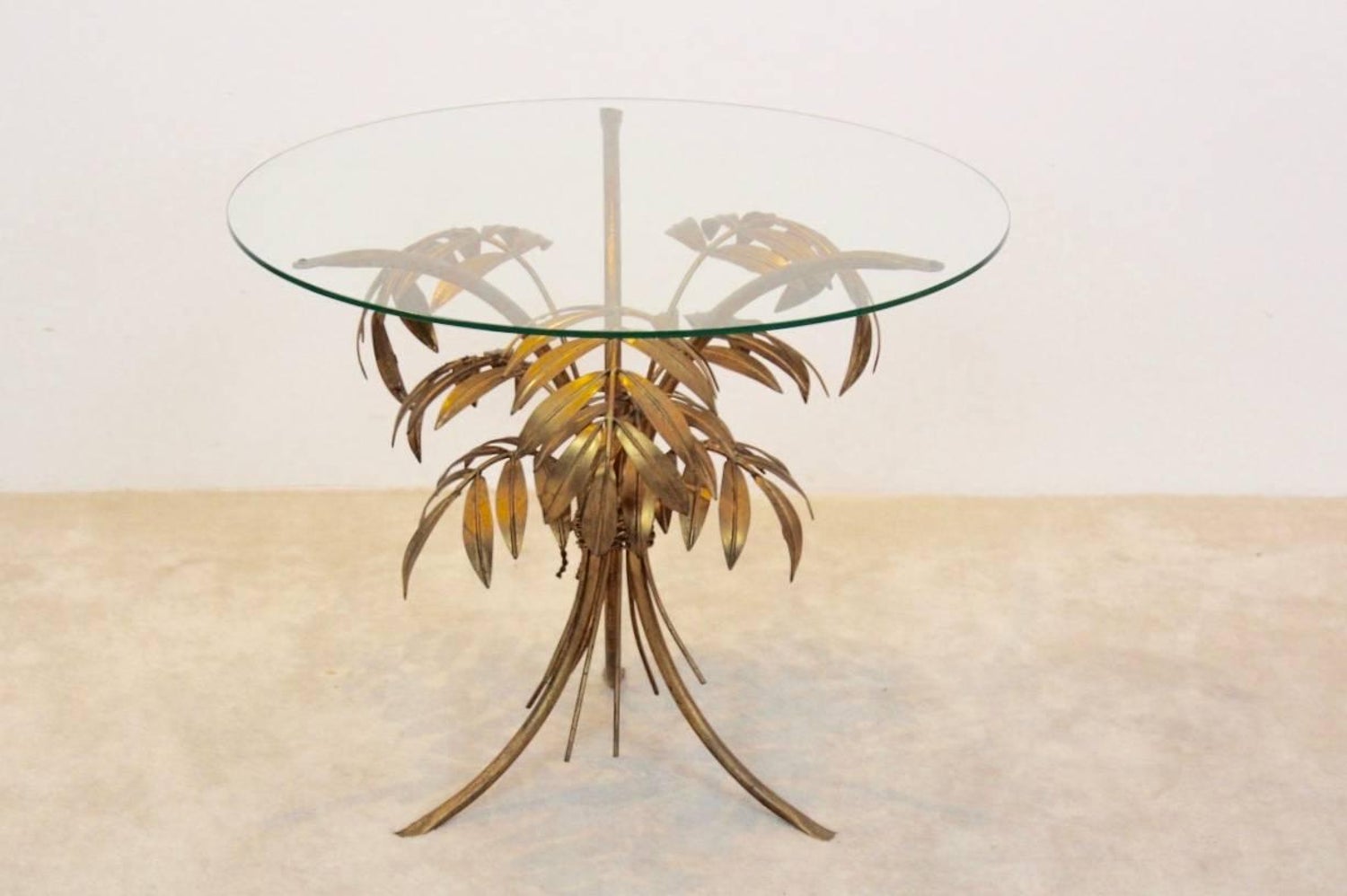 Eye Catching Hollywood Regency Gilt Palm Tree Coffee Table By Hans Eye Catching Hollywood Regency Gilt Palm Tree Coffee Table By Hans Kögl For At 1stdibs