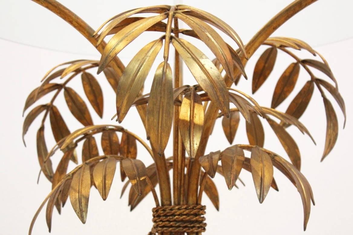 EyeCatching Hollywood Regency Gilt Palm Tree Coffee Table by Hans Kögl