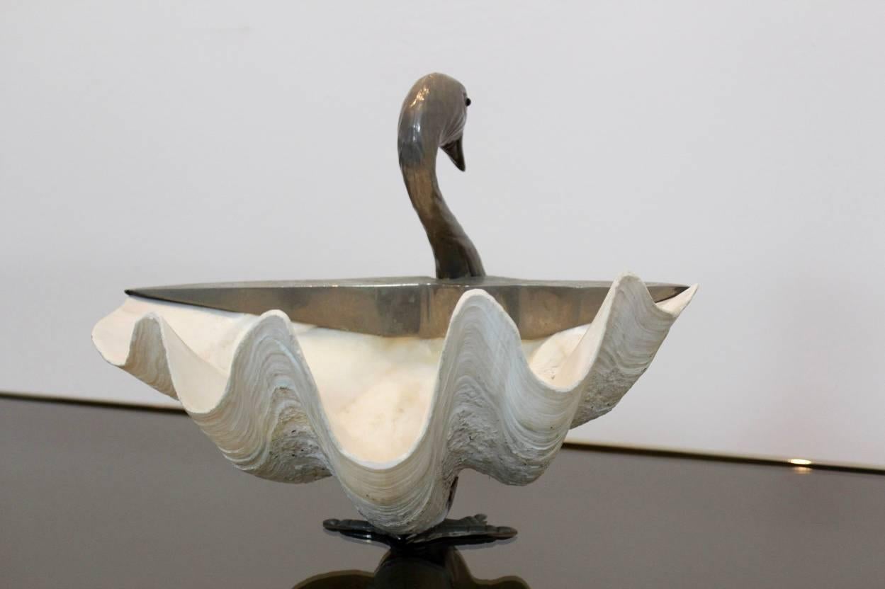 Swan géant italien en forme de coquille de palourde par Gabriella Binazzi Bon état - En vente à Voorburg, NL