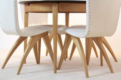 Exclusive C.J. van Os Culemborg Dutch Birch Dining Set, 1950s