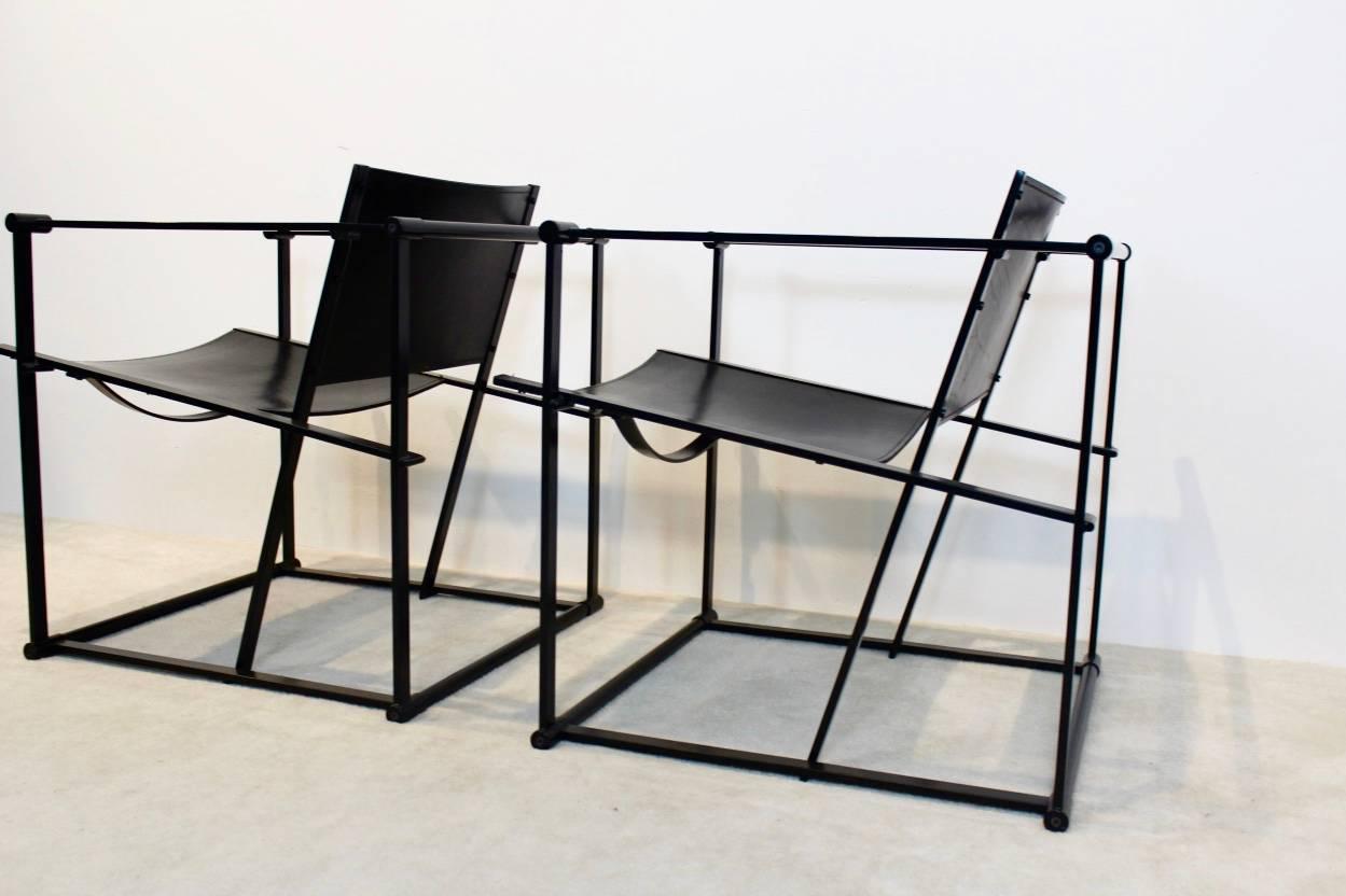 FM62 Cubic Leather Lounge Chairs by Radboud van Beekum for Pastoe, Dutch Design 3