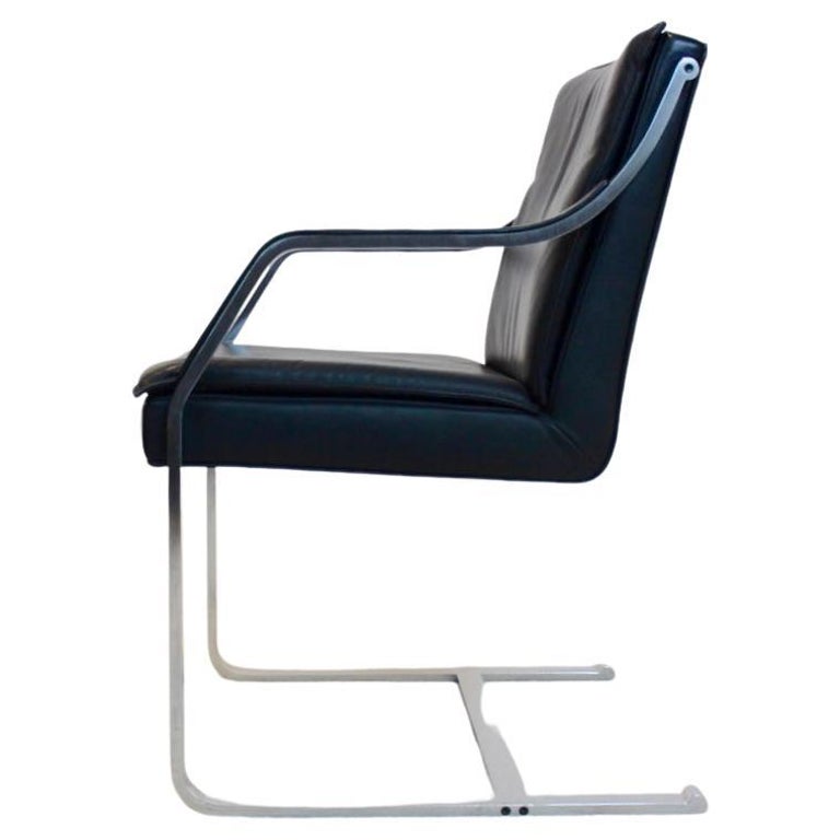 Walter Knoll Leather Art Collection Chair by Rudolf B. Glatzel, 2 pcs For  Sale at 1stDibs