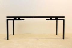Pierre Vandel Paris Black and Gold Lacquered French Coffee Table